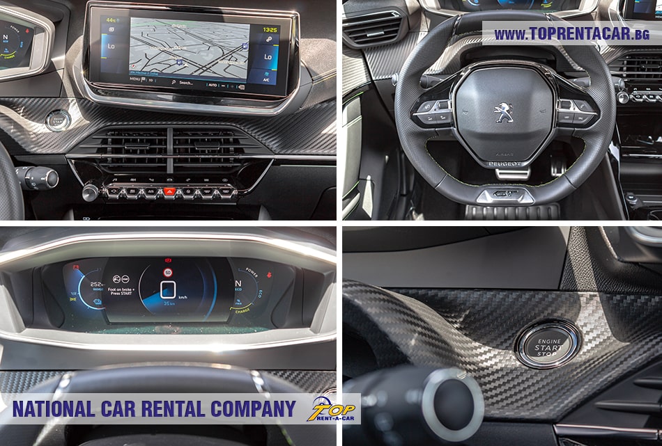 Peugeot e-208 в аренду от Top Rent A Car Peugeot e-208 в аренду от Top Rent A Car